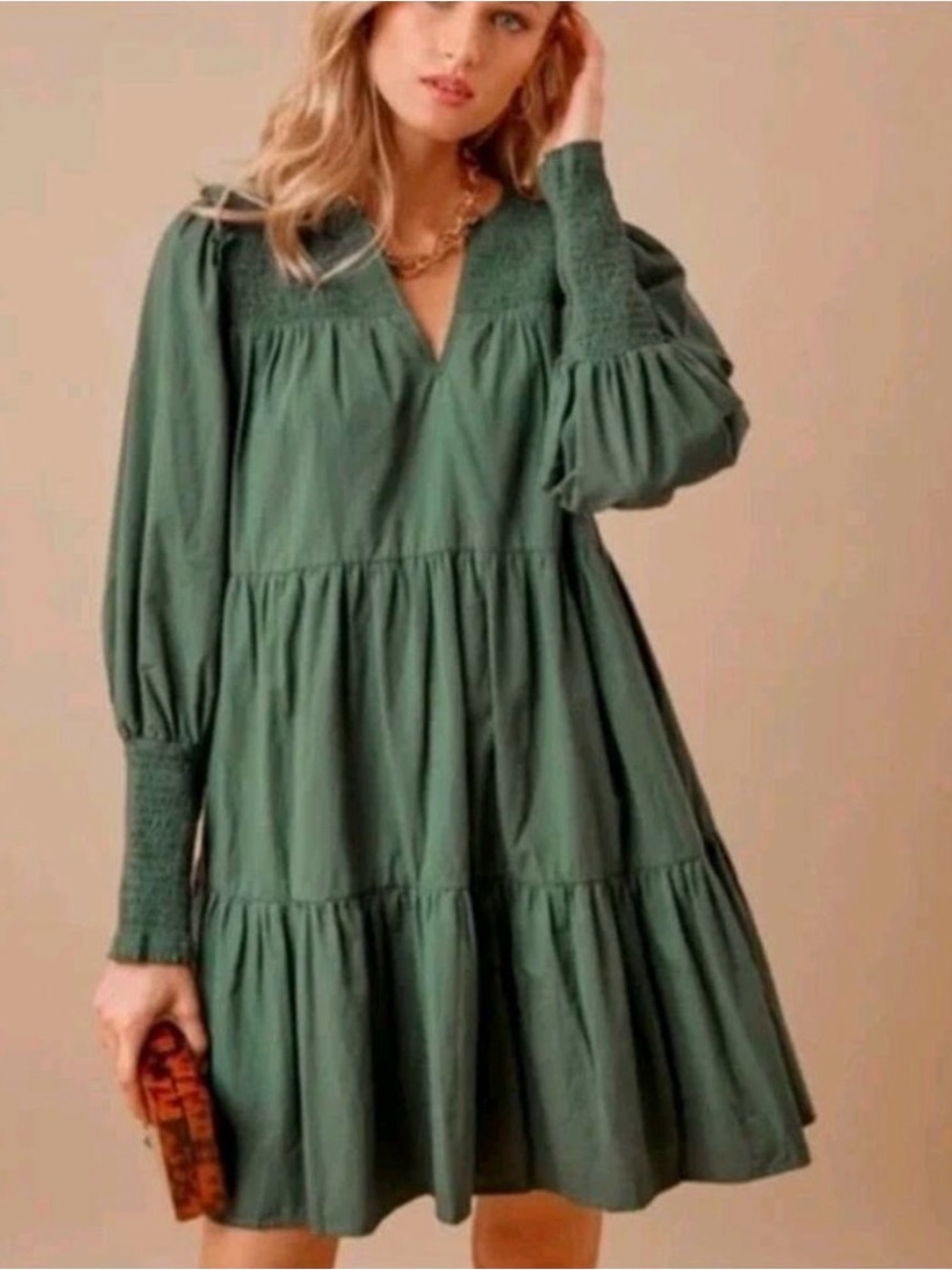 Tuckernuck Pomander Place Jaguar Green Ceci Dress Size Small